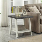 Roundhill Furniture Athens Set 3 Tavolini con Ripiani in Legno Replicato Contemporaneo