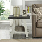 Roundhill Furniture Athens Set 3 Tavolini con Ripiani in Legno Replicato Contemporaneo