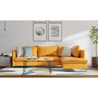 Carolina Living Seti Live Edge Coffee Table/Bench - Elm Top - Gold Base