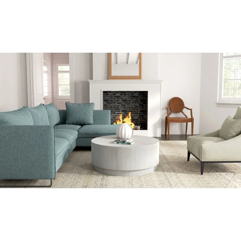 Carolina Living Tamia 42 Tavolino rotondo in legno - Olmo