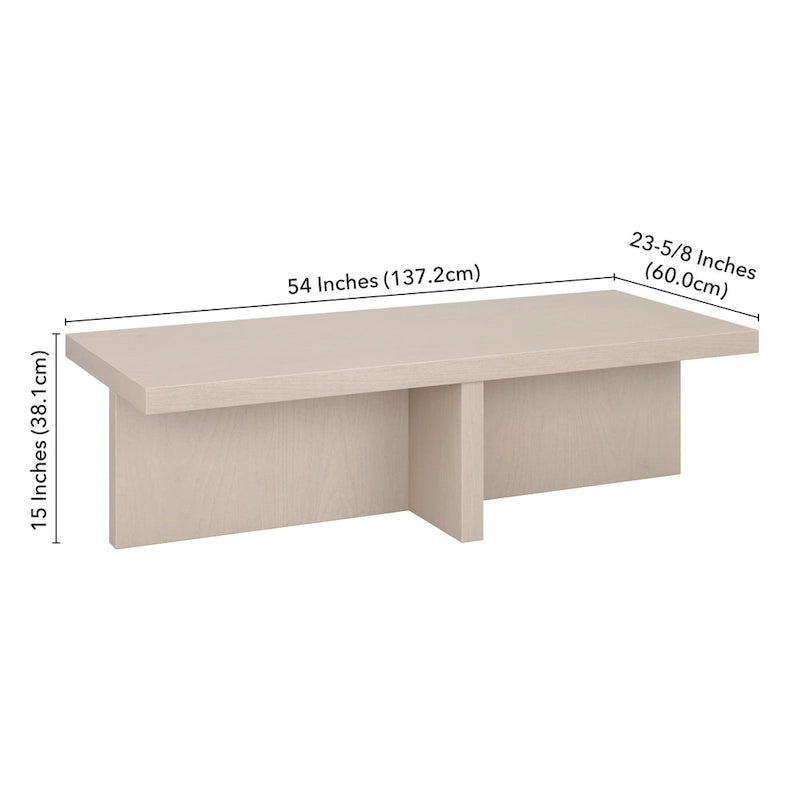 Tavolino rettangolare Elna 54 Wide - 54 Wide