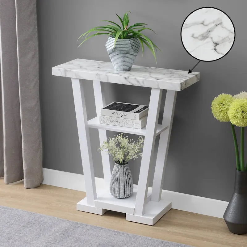 Convenience Concepts Newport V Tavolo Consolle con Ripiani