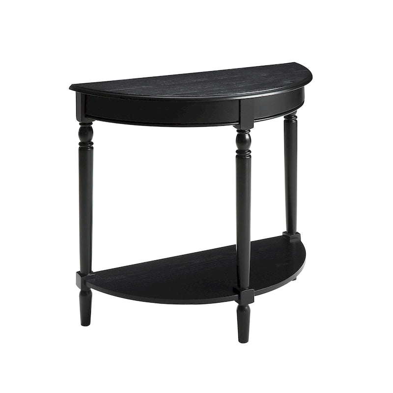 Consolle da ingresso semicircolare "French Country" con ripiano di Convenience Concepts