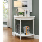 Consolle da ingresso semicircolare "French Country" con ripiano di Convenience Concepts