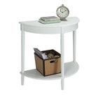 Consolle da ingresso semicircolare "French Country" con ripiano di Convenience Concepts