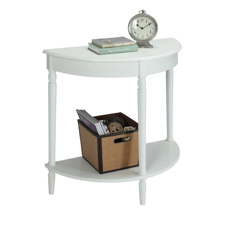 Consolle da ingresso semicircolare "French Country" con ripiano di Convenience Concepts