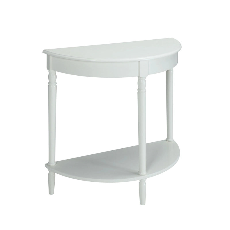 Consolle da ingresso semicircolare "French Country" con ripiano di Convenience Concepts
