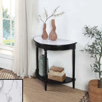 Consolle da ingresso semicircolare "French Country" con ripiano di Convenience Concepts
