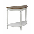 Consolle da ingresso semicircolare "French Country" con ripiano di Convenience Concepts