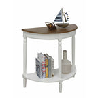 Consolle da ingresso semicircolare "French Country" con ripiano di Convenience Concepts
