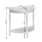 Consolle da ingresso semicircolare "French Country" con ripiano di Convenience Concepts