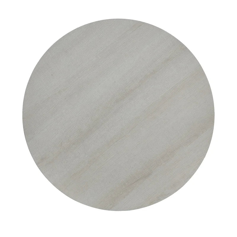 Tavolino rotondo con ripiano in legno contemporaneo Anze di Roundhill Furniture