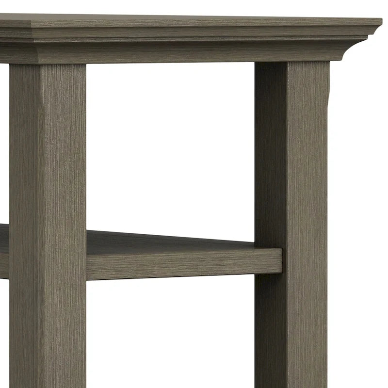 WYNDENHALL Normandy Tavolino stretto transizionale in legno massello largo 14 pollici - 14 pollici di larghezza