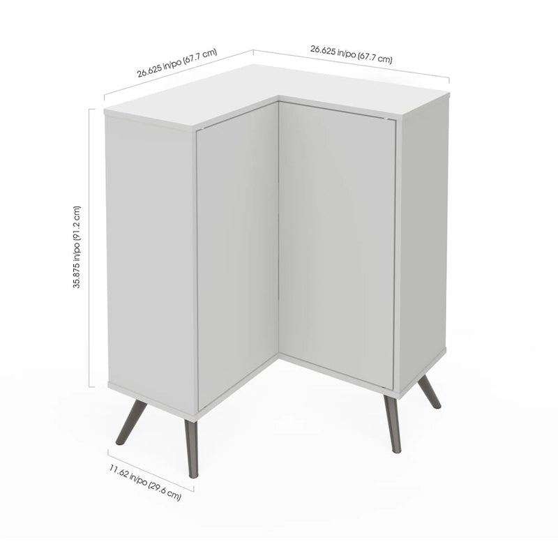 Meuble de rangement d'angle Krom pour petits espaces de Bestar