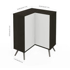 Meuble de rangement d'angle Krom pour petits espaces de Bestar