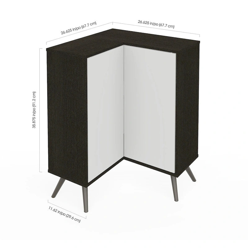 Meuble de rangement d'angle Krom pour petits espaces de Bestar