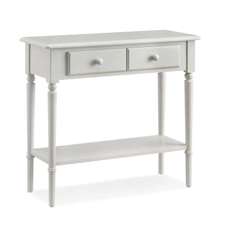 Leick Home Tavolino Consolle Stretto da Ingresso o Divano con Un Cassetto, Stile Costiero