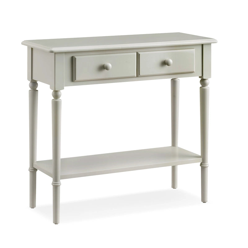 Leick Home Tavolino Consolle Stretto da Ingresso o Divano con Un Cassetto, Stile Costiero