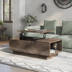 Tavolino da caffè Uver Rustic da 47 pollici con 1 ripiano a scomparsa di Furniture of America