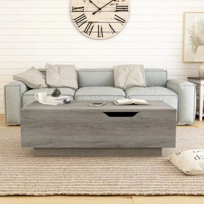 Tavolino da caffè Uver Rustic da 47 pollici con 1 ripiano a scomparsa di Furniture of America
