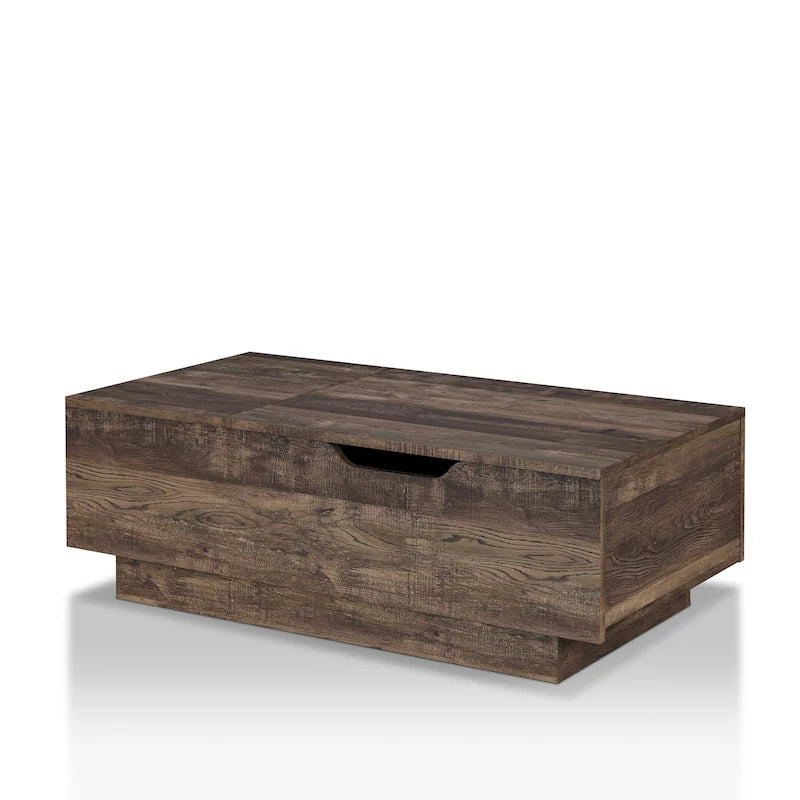 Tavolino da caffè Uver Rustic da 47 pollici con 1 ripiano a scomparsa di Furniture of America