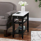 Table d'appoint de chevet à 1 tiroir et étagères American Heritage de Convenience Concepts