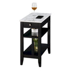 Table d'appoint de chevet à 1 tiroir et étagères American Heritage de Convenience Concepts