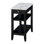 Table d'appoint de chevet à 1 tiroir et étagères American Heritage de Convenience Concepts