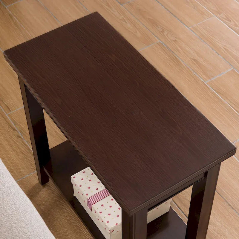 Tavolino Stretto con Ripiano Leick Home Laurent