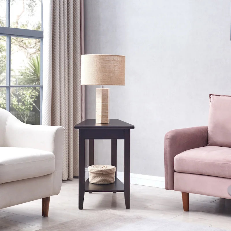 Tavolino Stretto con Ripiano Leick Home Laurent