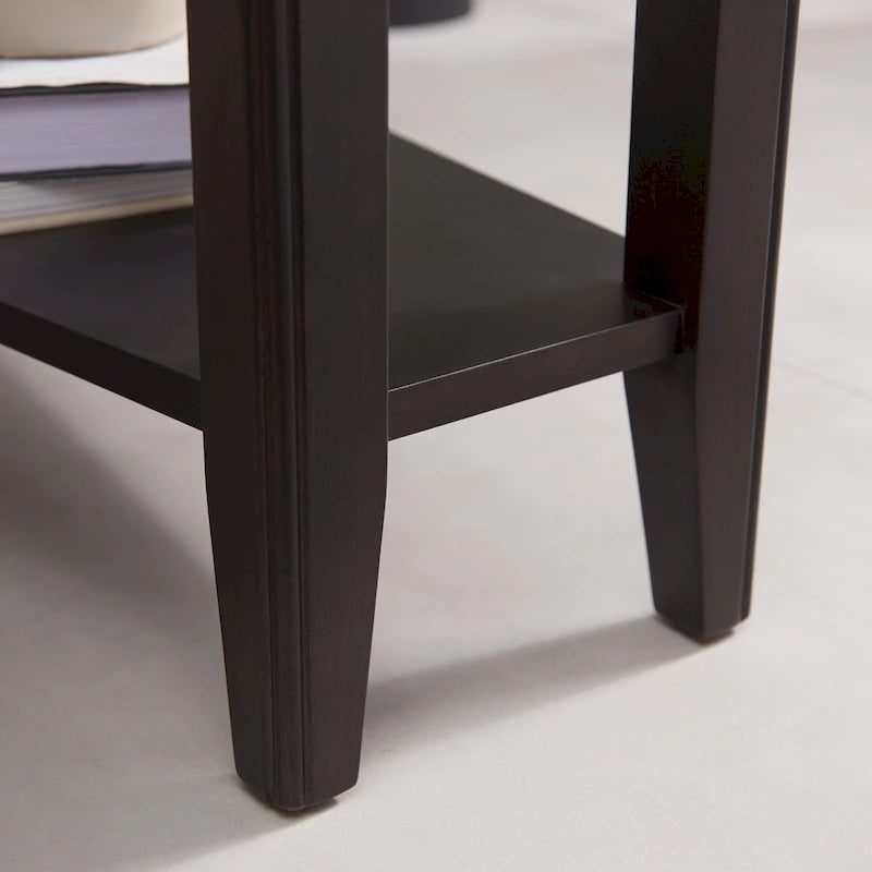 Tavolino Stretto con Ripiano Leick Home Laurent