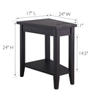 Tavolino Stretto con Ripiano Leick Home Laurent