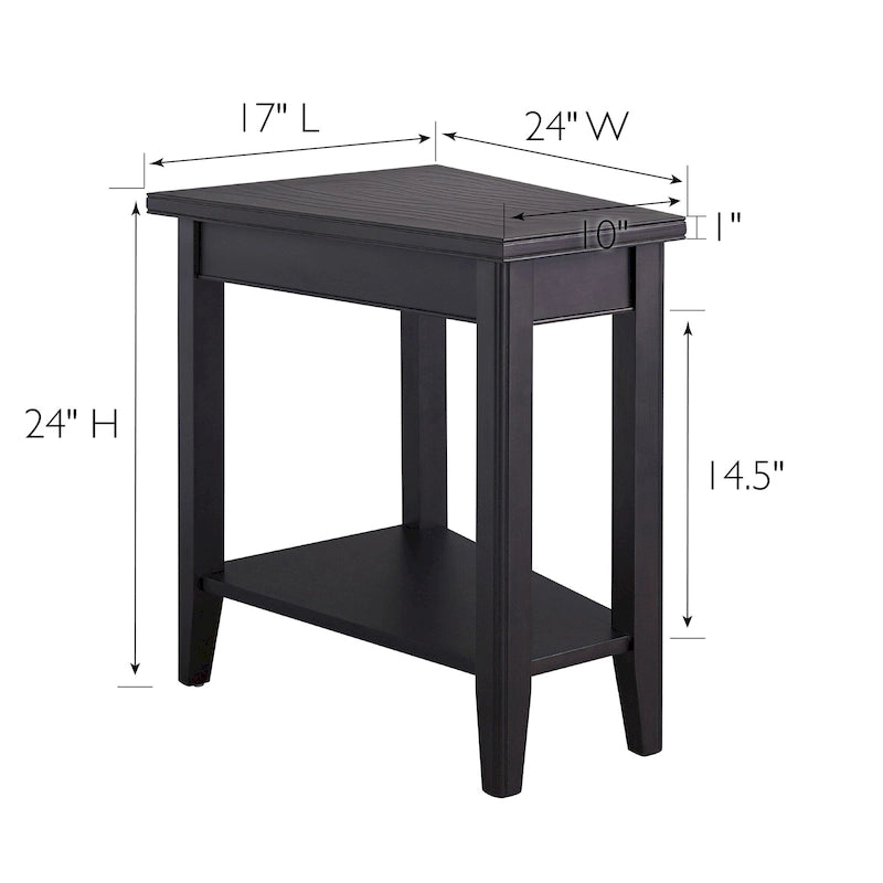 Tavolino Stretto con Ripiano Leick Home Laurent