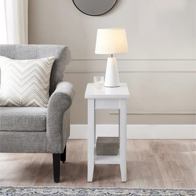 Tavolino Stretto con Ripiano Leick Home Laurent