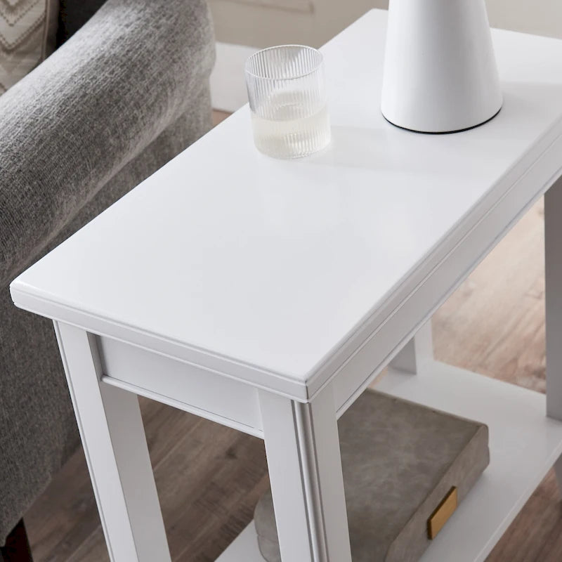 Tavolino Stretto con Ripiano Leick Home Laurent
