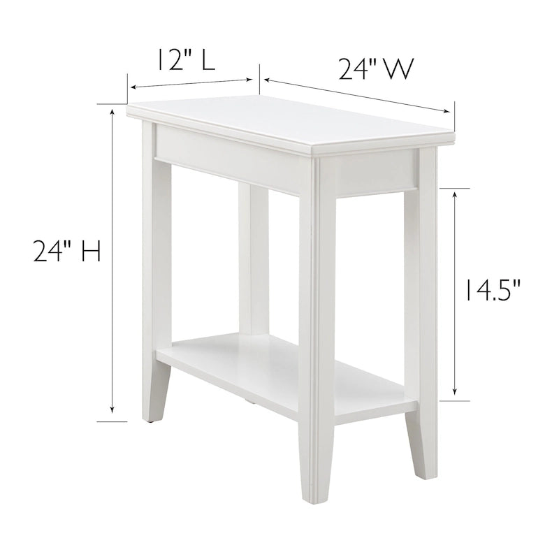 Tavolino Stretto con Ripiano Leick Home Laurent