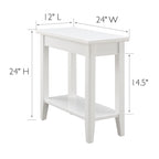 Tavolino Stretto con Ripiano Leick Home Laurent