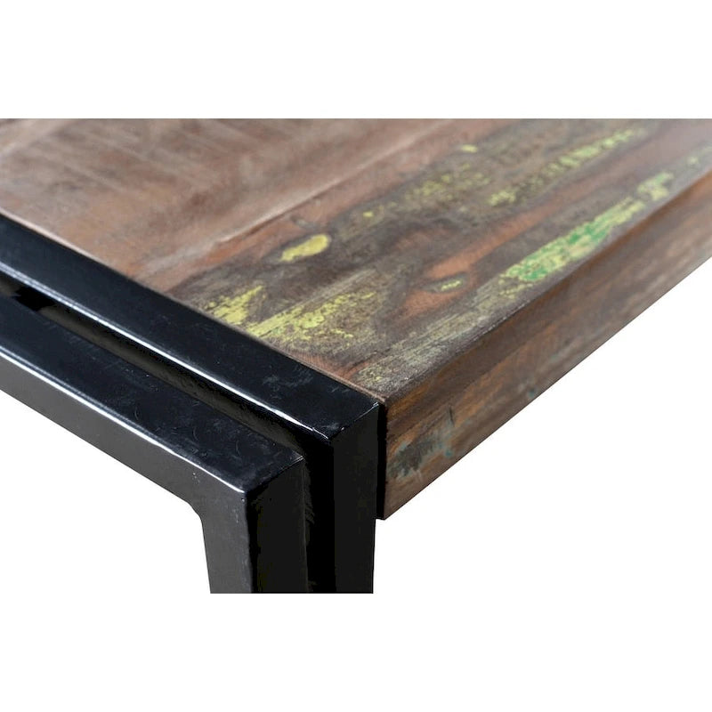Tavolino da caffè in legno antico riciclato fatto a mano Timbergirl (India)