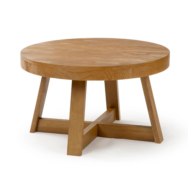 Tavolino rotondo classico Plank and Beam - 30