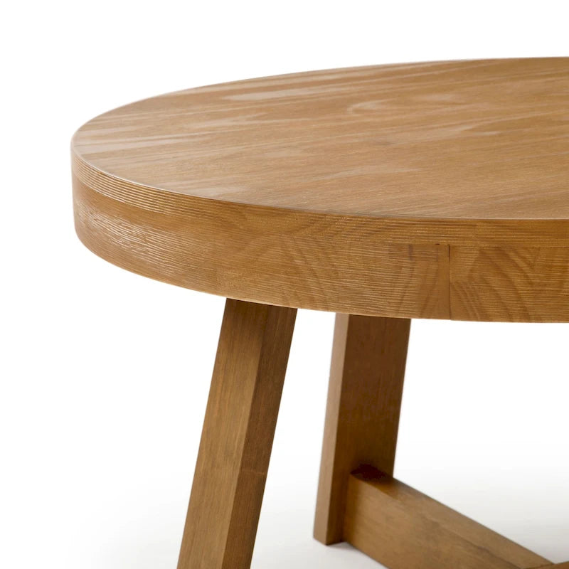Tavolino rotondo classico Plank and Beam - 30