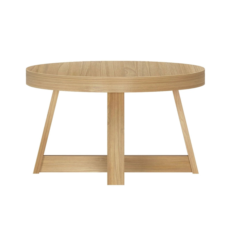 Tavolino rotondo classico Plank and Beam - 30
