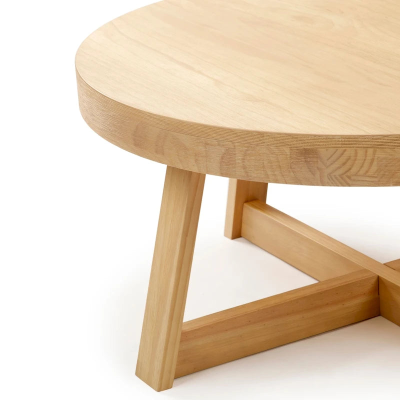 Tavolino rotondo classico Plank and Beam - 30