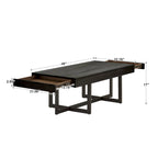 Eldersley Wood Finish Coffee Table with Two Drawers by iNSPIRE Q Modern