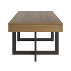 Eldersley Wood Finish Coffee Table with Two Drawers by iNSPIRE Q Modern