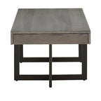 Eldersley Wood Finish Coffee Table with Two Drawers by iNSPIRE Q Modern