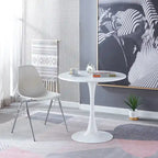 31.5Tavolo Tulip Tavolo da pranzo moderno per 2-4 persone con piano rotondo in MDF, tavolo da pranzo con base a piedistallo, tavolino da caffè per il tempo libero