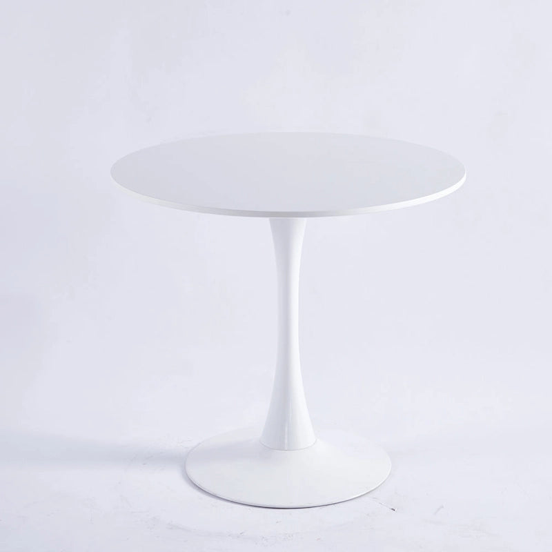 31.5Tavolo Tulip Tavolo da pranzo moderno per 2-4 persone con piano rotondo in MDF, tavolo da pranzo con base a piedistallo, tavolino da caffè per il tempo libero