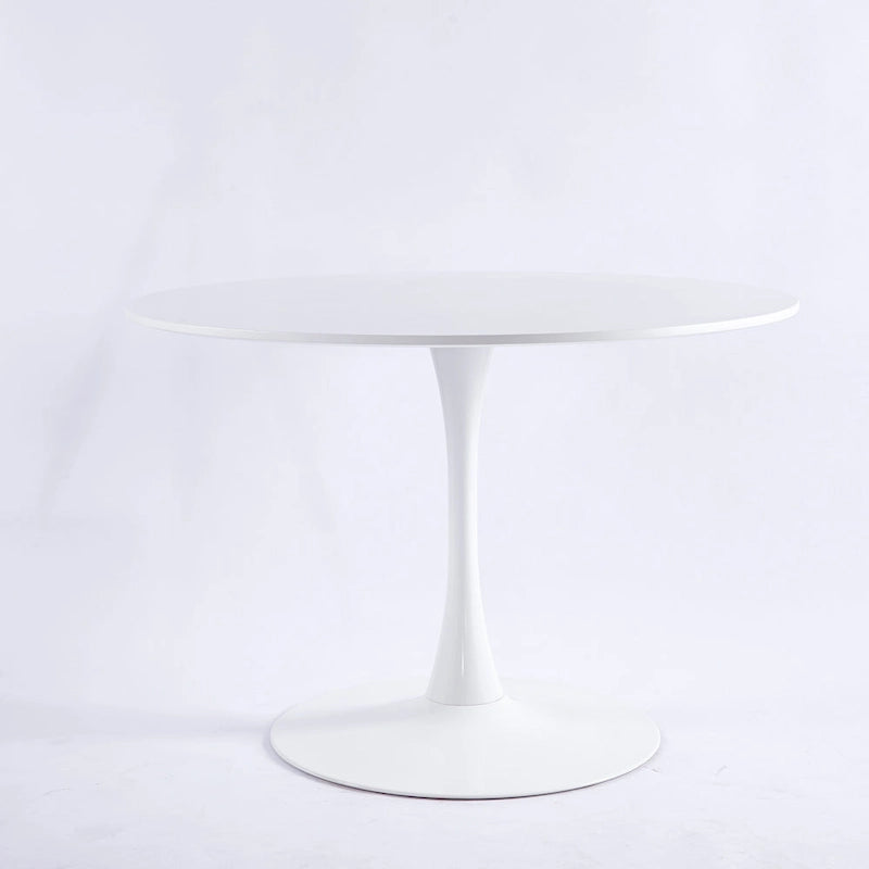 31.5Tavolo Tulip Tavolo da pranzo moderno per 2-4 persone con piano rotondo in MDF, tavolo da pranzo con base a piedistallo, tavolino da caffè per il tempo libero