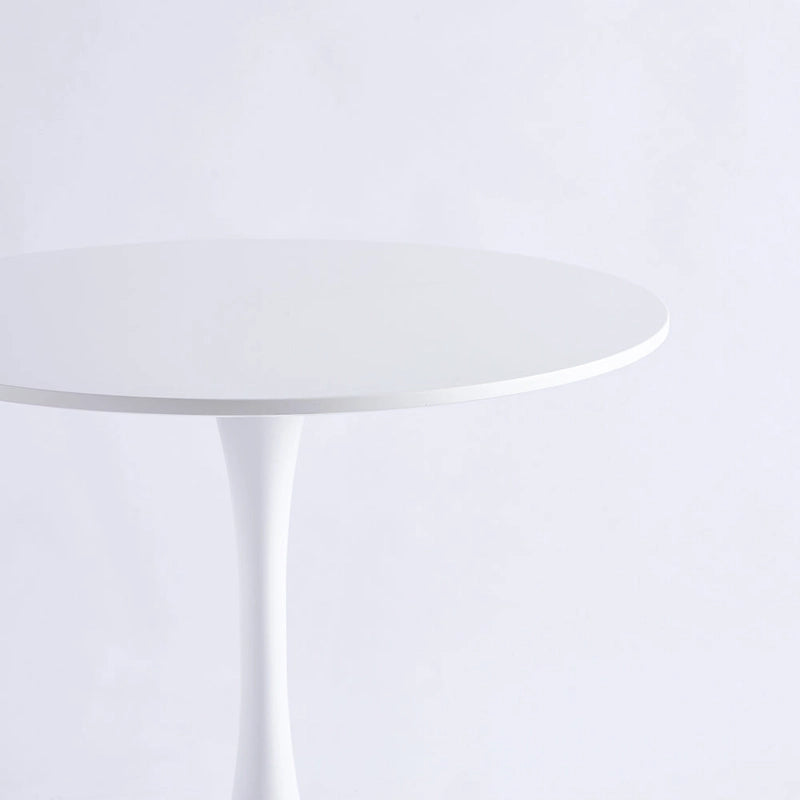 31.5Tavolo Tulip Tavolo da pranzo moderno per 2-4 persone con piano rotondo in MDF, tavolo da pranzo con base a piedistallo, tavolino da caffè per il tempo libero