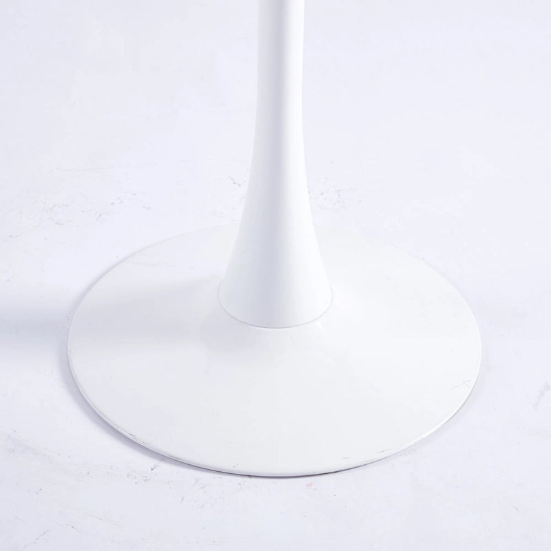 31.5Tavolo Tulip Tavolo da pranzo moderno per 2-4 persone con piano rotondo in MDF, tavolo da pranzo con base a piedistallo, tavolino da caffè per il tempo libero